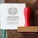 Custom Return Address Stamp // OAK SEAL // typeset