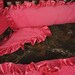 Custom made Baby crib bedding Mossy oak camo with hot pink