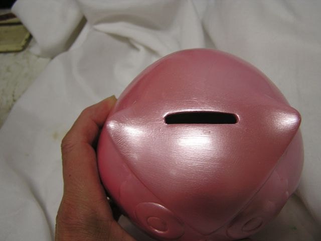 Baby Owl Bank Pearl Pink
