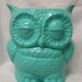 Tootsie Pop Owl Planter Large Turquoise