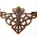 10 Filigree jewelry wraps antique copper medallion victorian style jewelry supply 55m