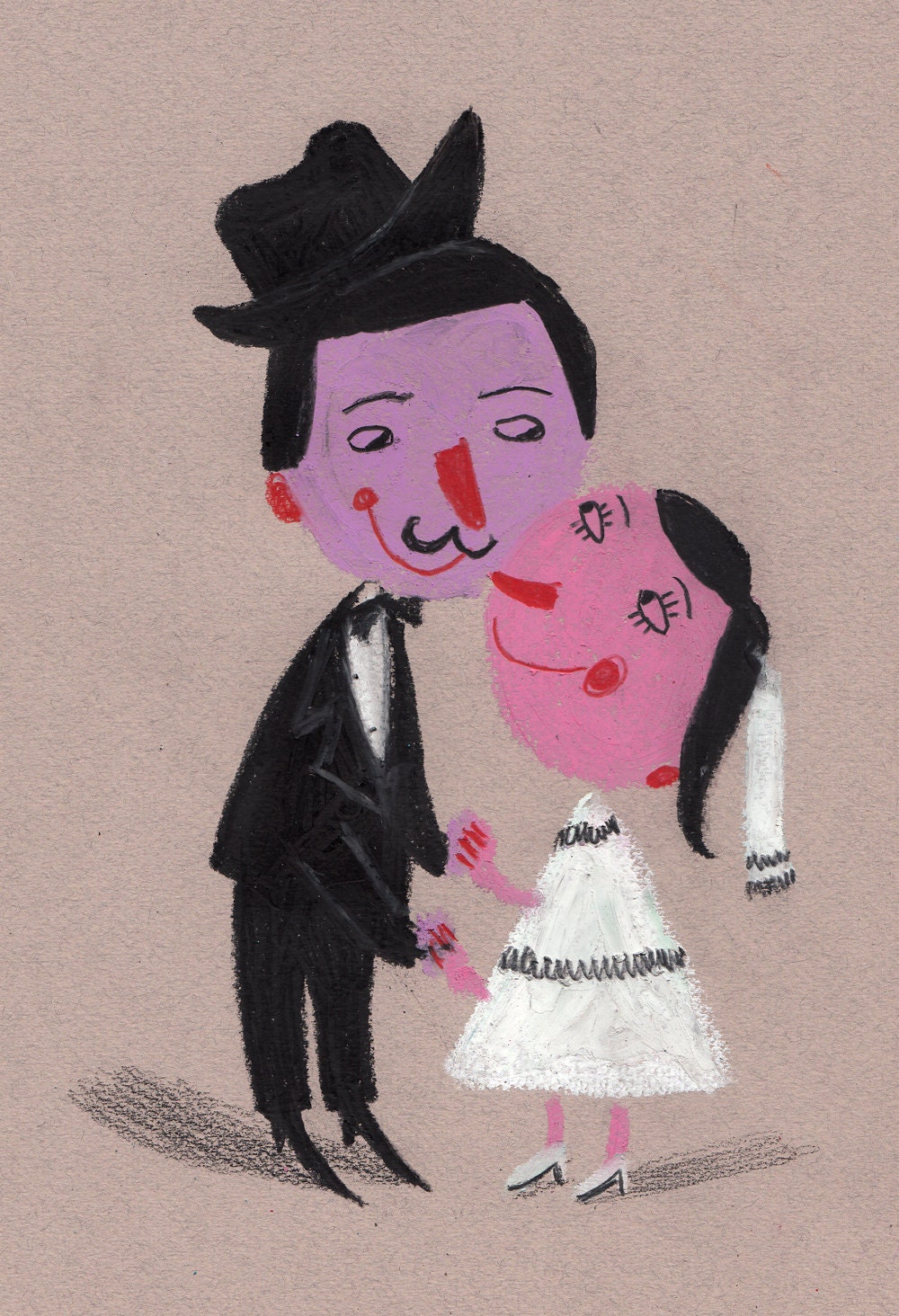 Will you be my wife / Original drawing / wedding illustration