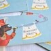 Vintage Birthday Party Invitations - Dog and Bird - 5