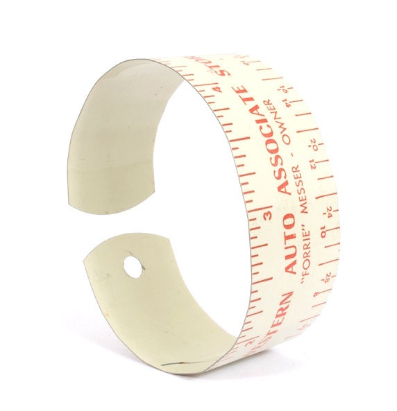 Vintage Ruler Bracelet - Advertising