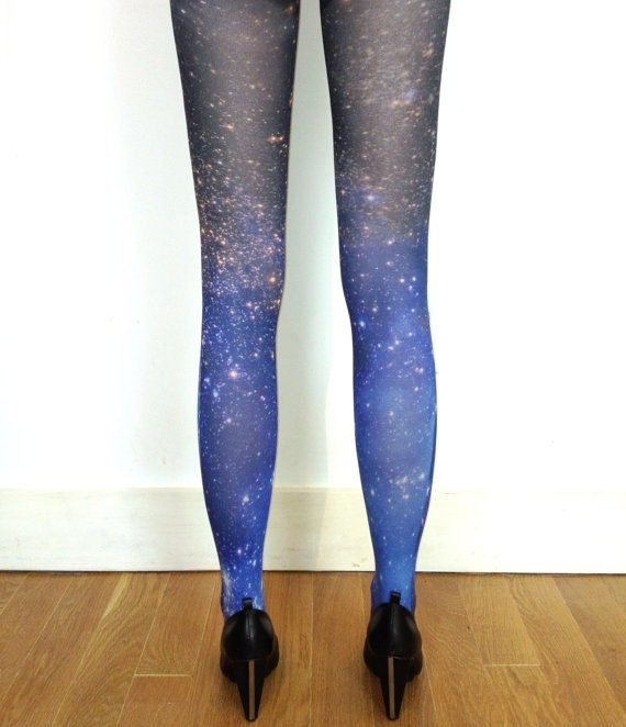 Galaxy Tights Magellanic Cloud Nebula Space Sheer Leggings
