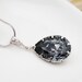 Wedding Jewelry Bridesmaid Jewelry Bridesmaid Necklace Silver Night Swarovski Crystal Tear drop Bridal Necklace