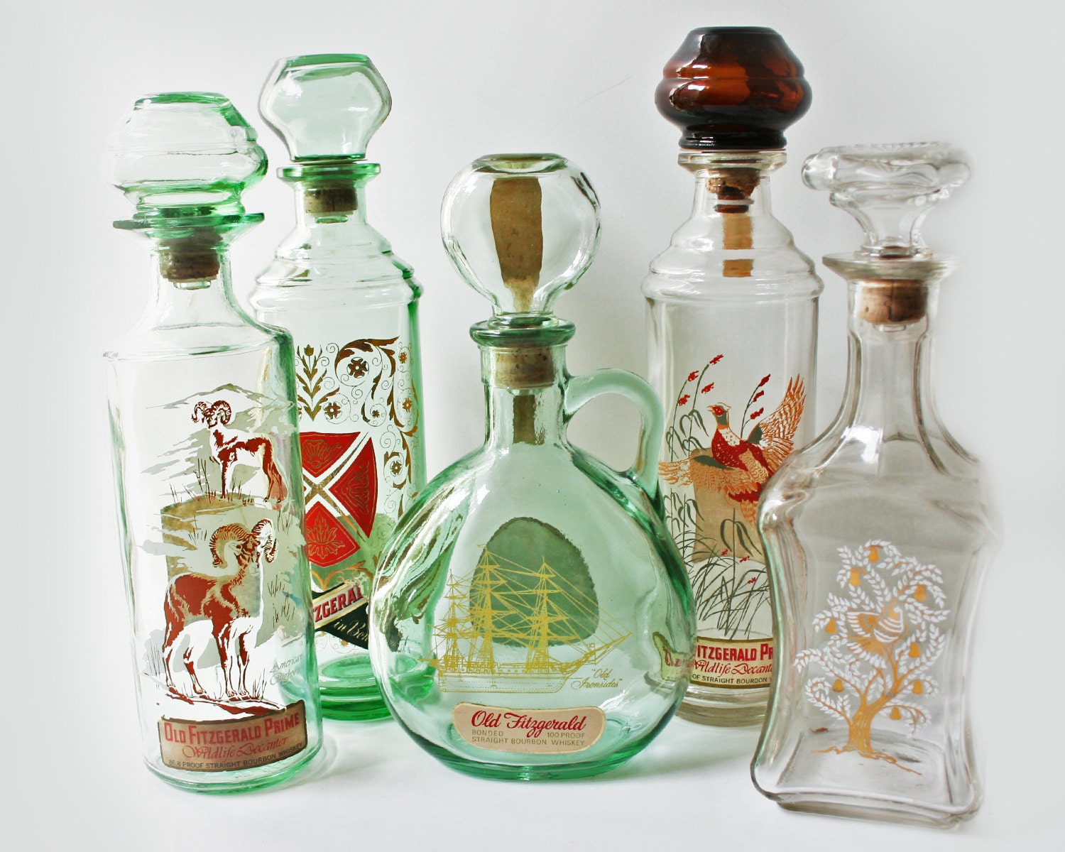 60s Bourbon Decanter // Partridge in Pear Tree by Old Fitzgerald