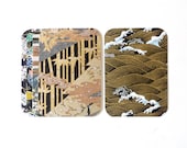 Midnight Garden Chiyogami Note Card Set . Save The Date Cards . Invitations . Greeting Cards . no.71