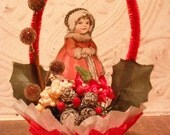 CHRISTMAS- Nut Cup - Candy Cup - Vintage Style