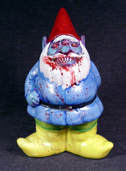 Alien Gnome Piggy Bank OOAK