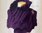 INSTANT DOWNLOAD, AMETHYST, Knitting capelet pattern pdf