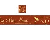 Banner and Avatar Set  - Vintage - Etsy Banners - 2 Piece Set