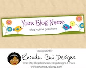 Blog Banner Design  - Tweeties 2  -  Header Design for Blogger or Wordpress
