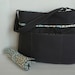 Monterey Bag Large Diaper Bag Set - 9 Pocket - In Charcoal and Wallflower - With Adjustable Strap and Changing Pad
