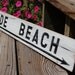 Beach Sign Nude Vintage Style Nautical Distressed Wooden Sign Coastal Decor BEACH House