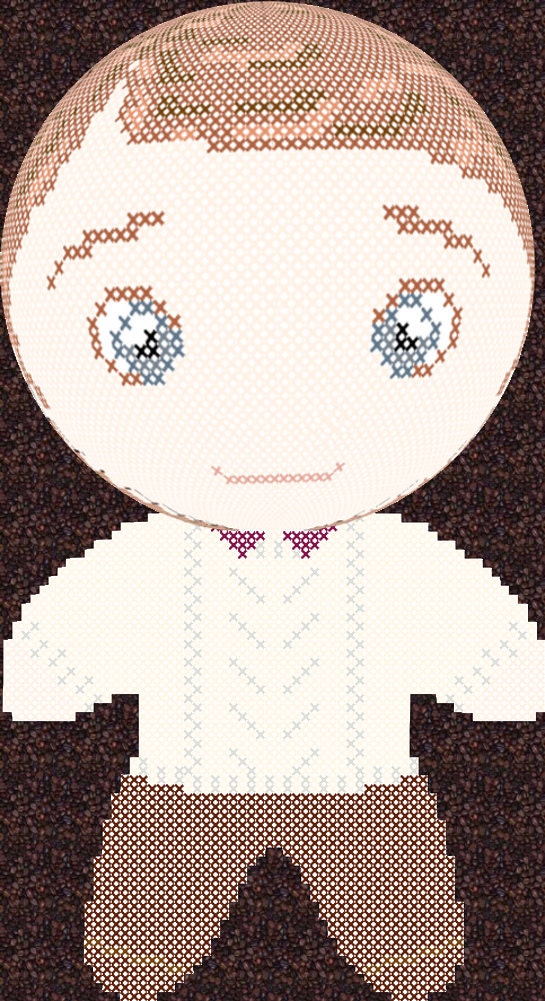 Dr. John Watson 3D Cross Stitch Doll and Sewing Pattern PDF