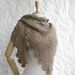 Free Shipping Handmade Milky Brown Triangle Midi Shawl scarf collar Capelet Cowl Christmas Xmas gift