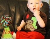 Teddy Bear Birthday With Balloon Tshirt Only