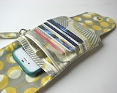 Create Your Own Smart Phone Wristlet, Smart Phone wallet with card slots - made to order