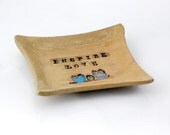 handmade ceramic ring dish Pretty little plate - inspire love