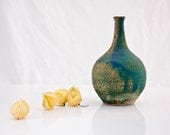 Blue ceramic vase