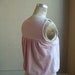 Large, Pale Pink Vest Cotton Jersey, Modern Chic