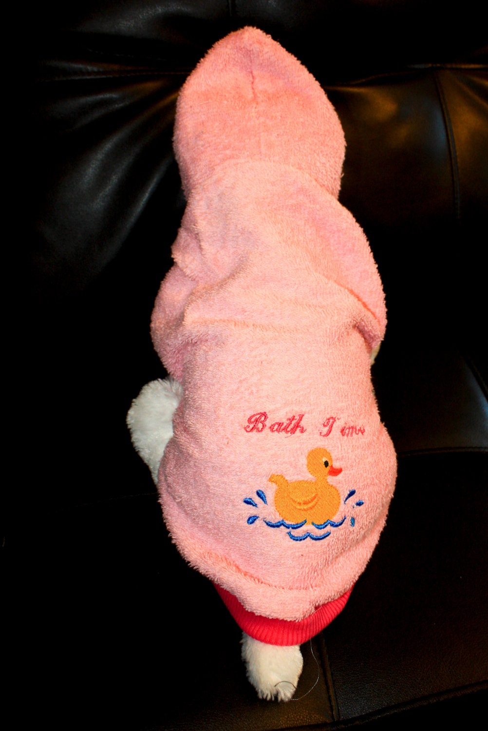 Terry Rubber Ducky Bathrobe for Dogs by BowWowPetWear on Etsy