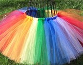 Rainbow tutu , Girls Rainbow tutu, Baby Rainbow tutu---  Multi-colored Tutu--- Red, Orange, Yellow, Green, Blue, Purple Tutu Skirt