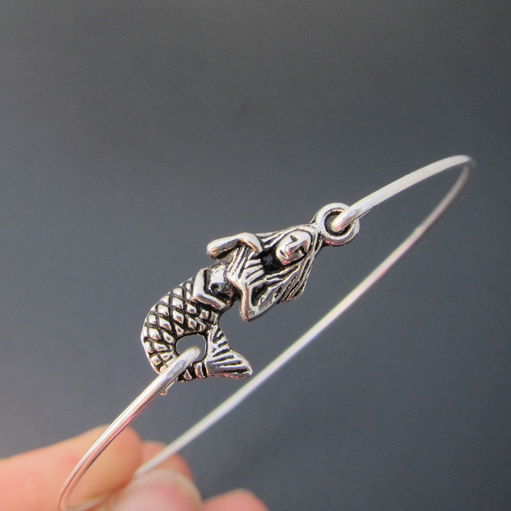 Mermaid Bracelet, Mermaid Jewelry, Mermaid Charm Bracelet, Mermaid Bangle, Ocean Jewelry, Sea Jewelry, Ocean Bracelet, Mystical Jewlery
