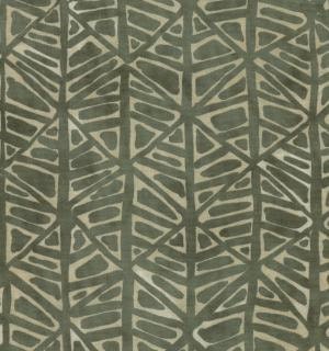 Geometric Furrows in Pebble Grey from Simple Marks by Malka Dubrawsky - Half Yard