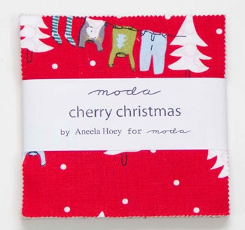 Cherry Christmas by Aneela Hoey - Charm Pack