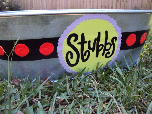 Hand Painted Galvanized Buckets-LARGE