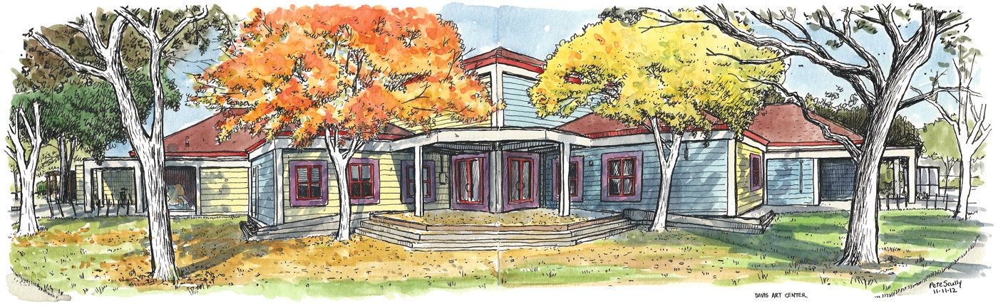 Davis Art Center Panorama (print)