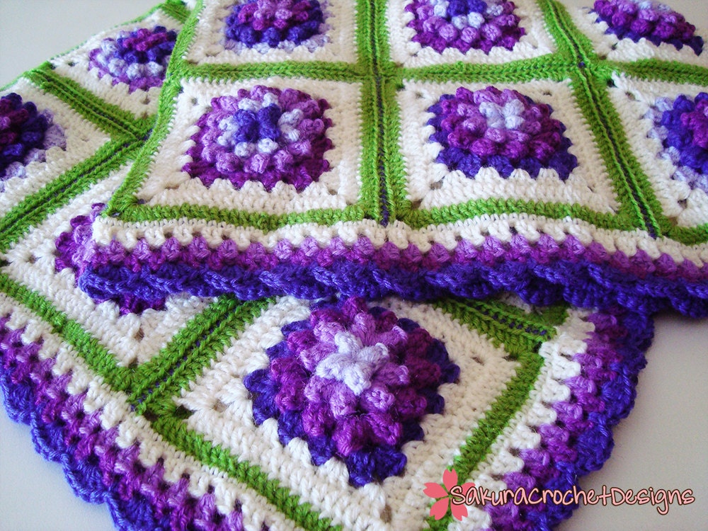 Crochet Baby Blanket "a la Provencale"