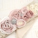Bridal Sash in Blush, Cream and Ivory with Handmade Flowers, Brooches and Pearls- Heavenly