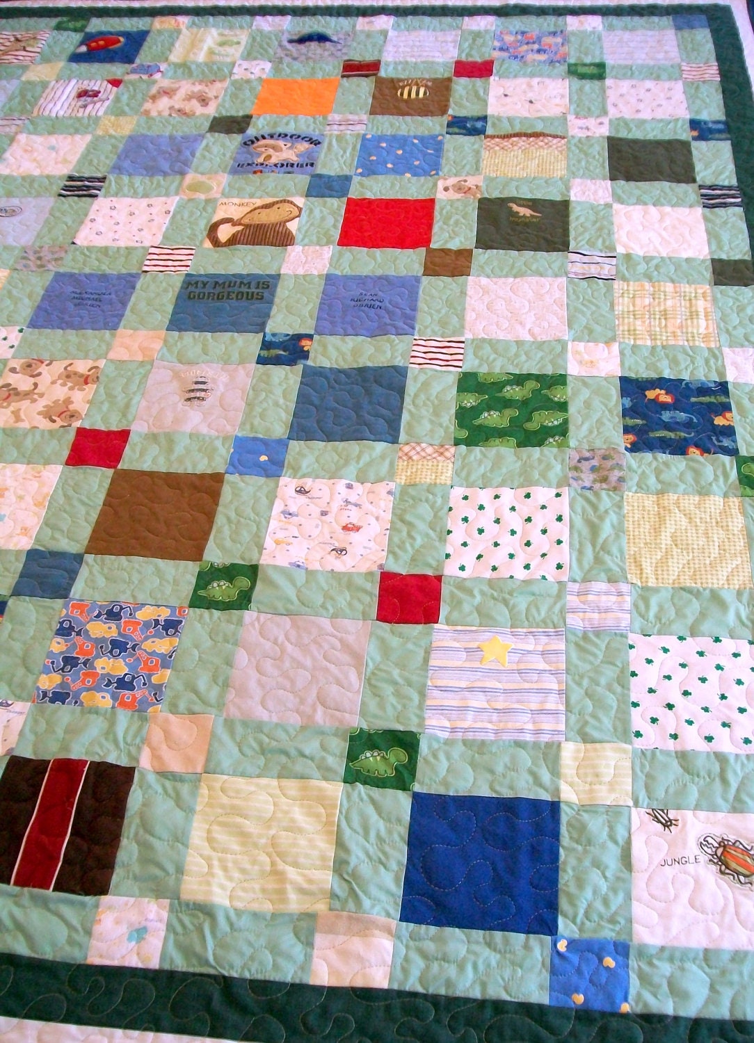 Baby Clothes Quilt King Size 98" x 102" (60 to 70 clothing items) - DEPOSIT LISTING (50%) - Order Form Attached