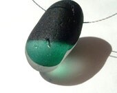 SIDE Drilled  English Multi  Sea Glass Pendant Free Shipping  (202)