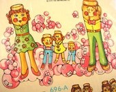 Vintage Wooden Clothes Pins Family and Friends Water Decals for Surface Design Embellishing in original packaging