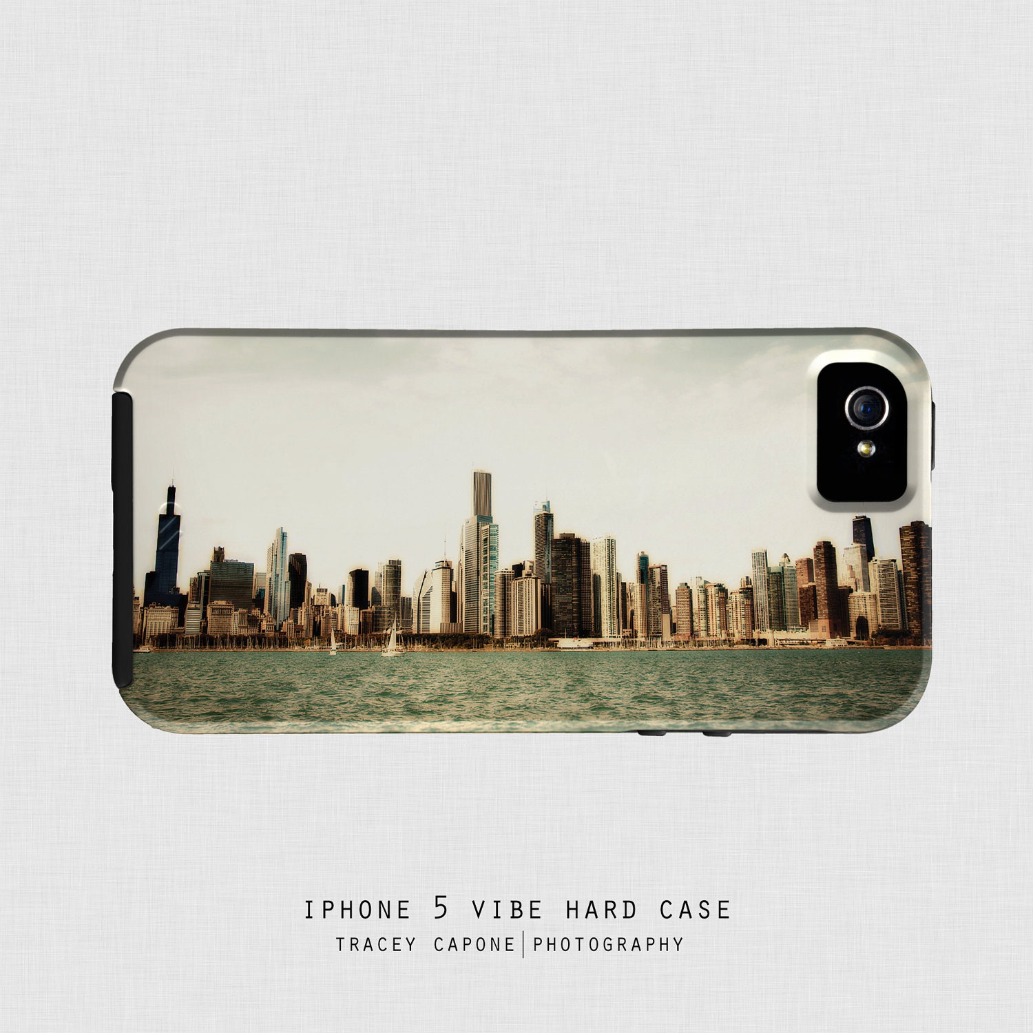 Chicago iPhone 5 case - Chicago skyline, iPhone 5 cover - Floating Outside Metropolis - Chicago print, urban iPhone 5 case