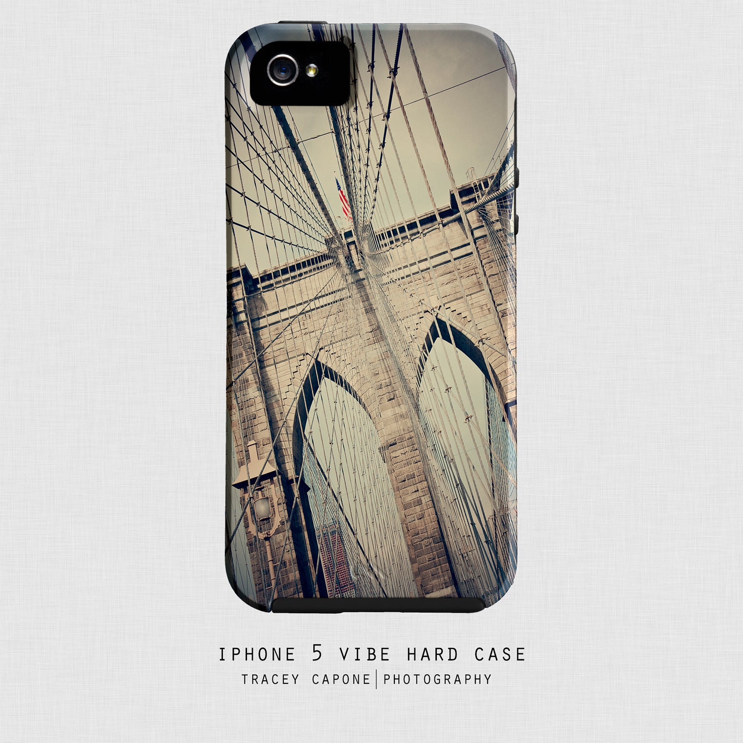 iPhone 5 case - Brooklyn Bridge print,  iPhone 5 cover - Pathway - phone accessories, urban print, NYC design, iPhone 5 body