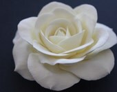 Ivory Bridal Rose Fascinator Wedding Bridal Hair Accessory Flower