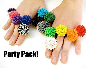 Crafting Kit for a Party - Duct Tape Rose Ring Tutorials and Duck Tape Rolls