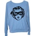 Womens SUPER HERO WOMAN sweatshirt -- american apparel S M L -- (5 Color Options) z
