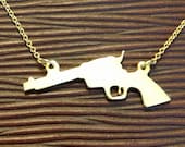 Gold Revolver Necklace