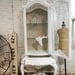 RESERVED for ALEXANDRA Painted Cottage Chic Shabby White French China Cabinet CC365