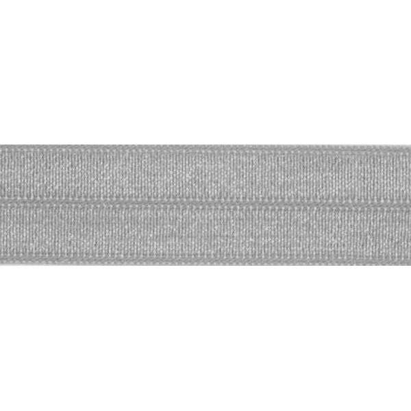 Light Silver Fold Over Elastic For Baby Headbands - 5 Yards of 5/8 Inch FOE