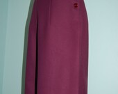 1930's 1940's vintage style wine color  gabardine slacks  CUSTOM for your size