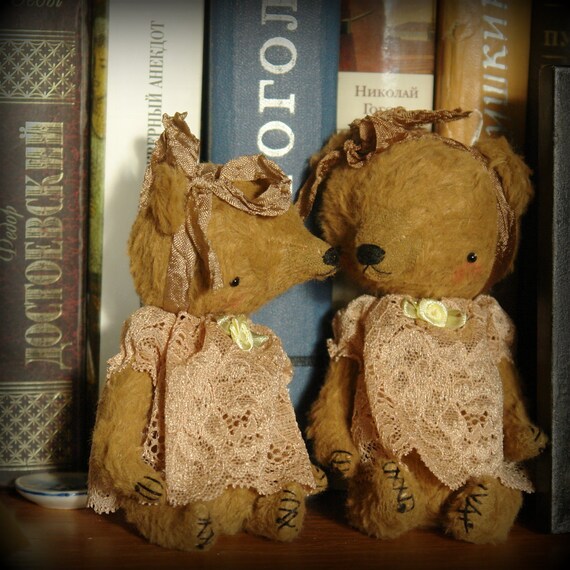 5,5 inch Artist Miniature Pocket Size Teddy Bear Sonya by Sasha Pokrass