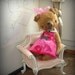 6,5 inch Artist Handmade ViscoseTeddy Dog Malvina by Sasha Pokrass