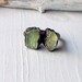 Copper Ring Beryl Spring Green Apple Gem Stone Crystal Artisan Handmade